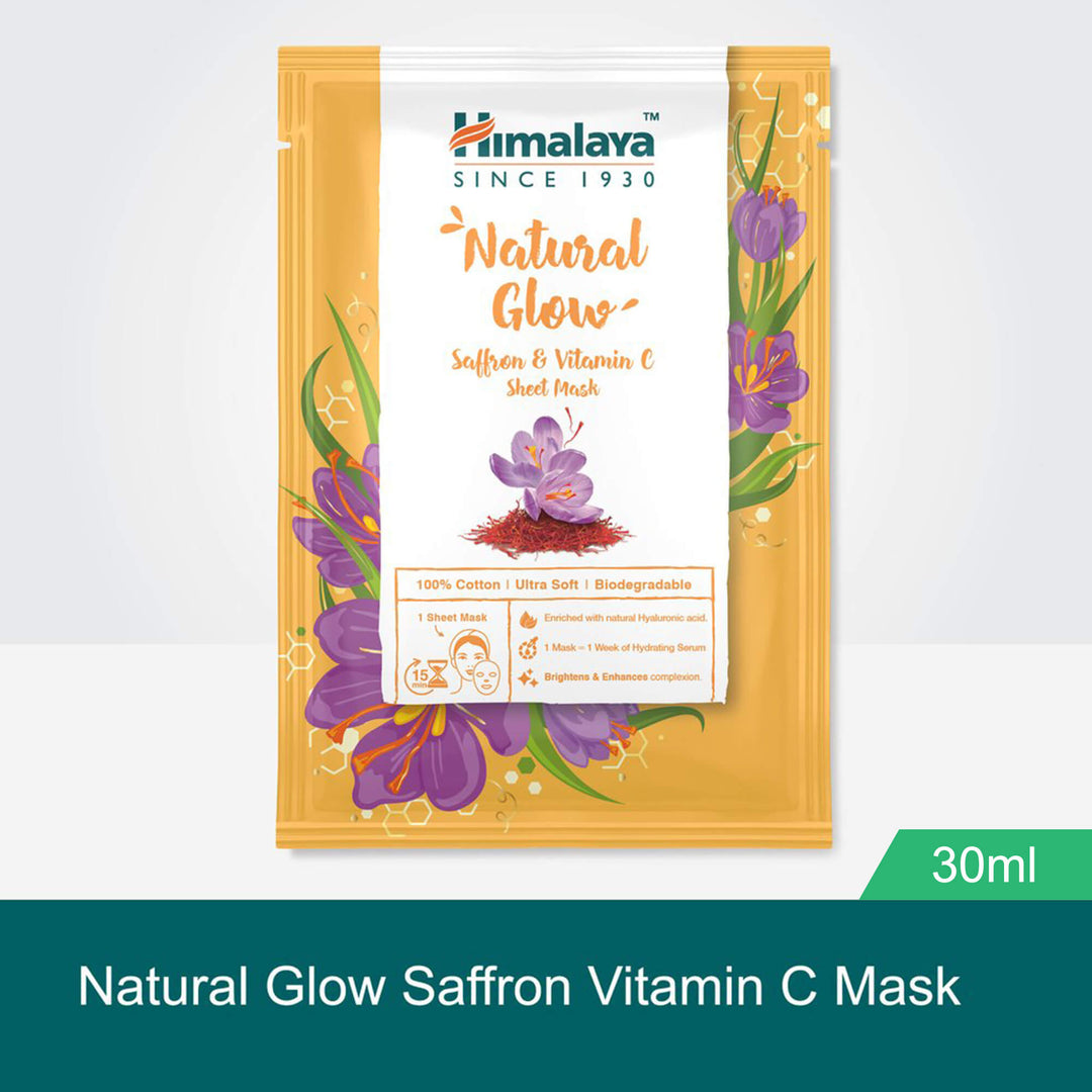 Himalaya Natural Glow Saffron & Vitamin C Sheet Mask