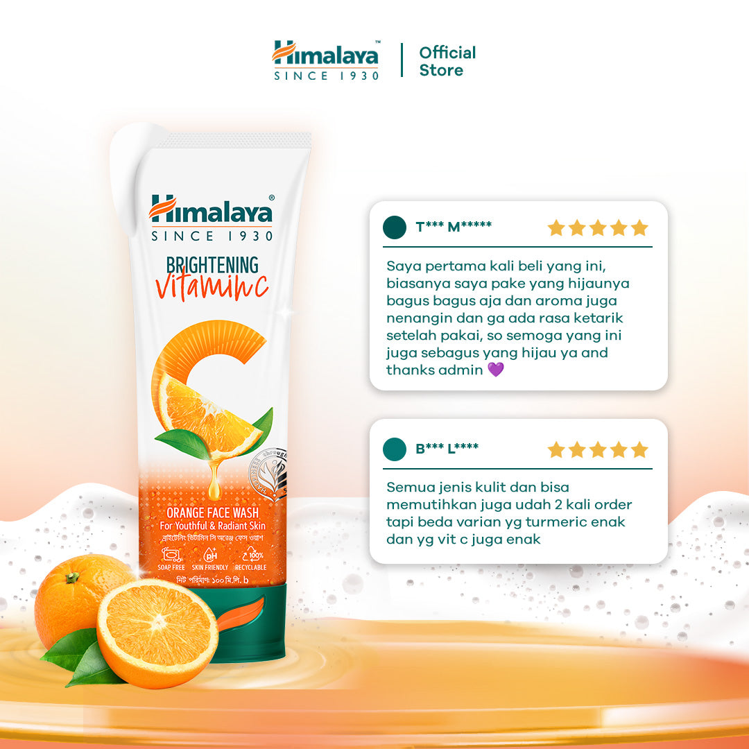Himalaya Brightening Vitamin C Orange Face Wash
