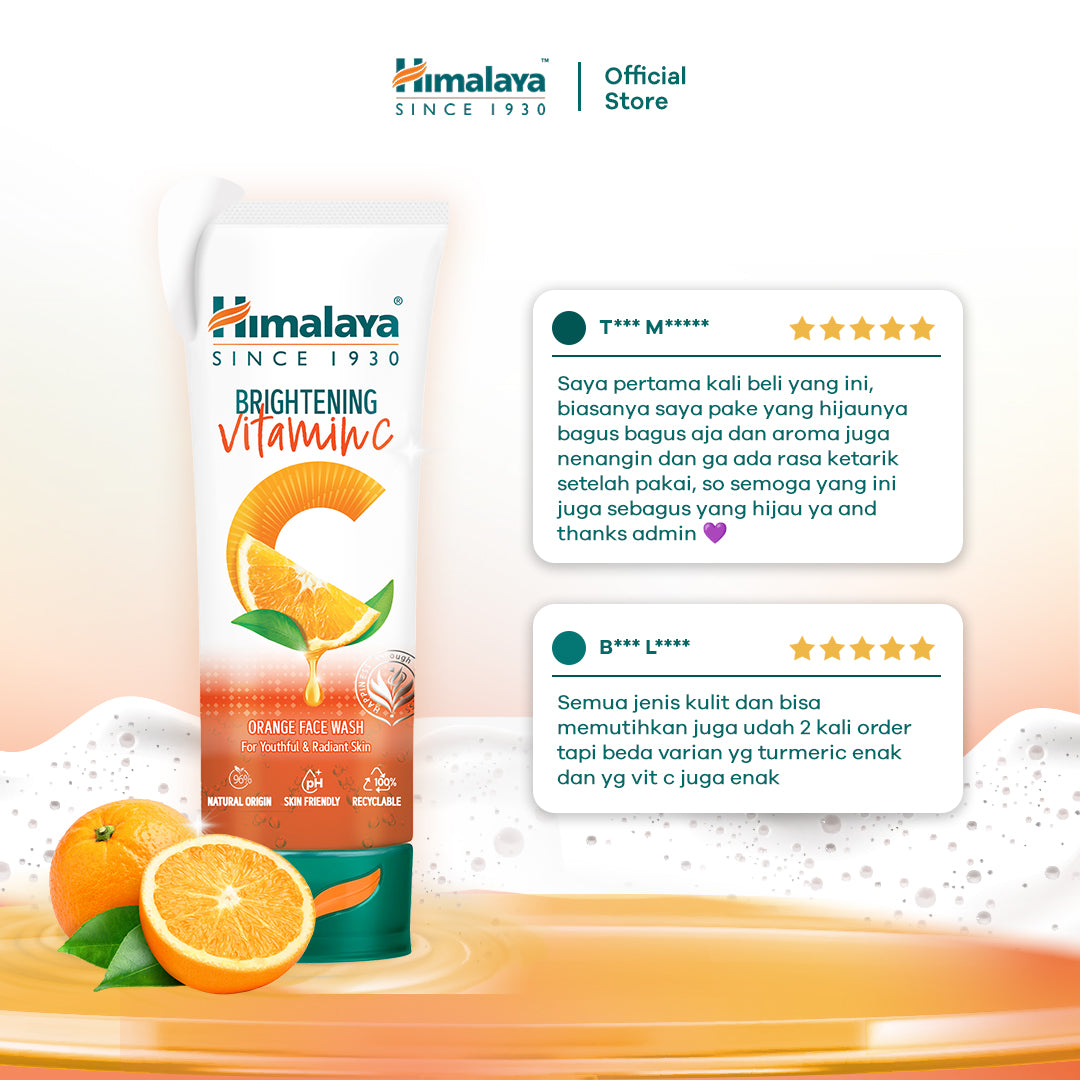 Himalaya Brightening Vitamin C Orange Face Wash